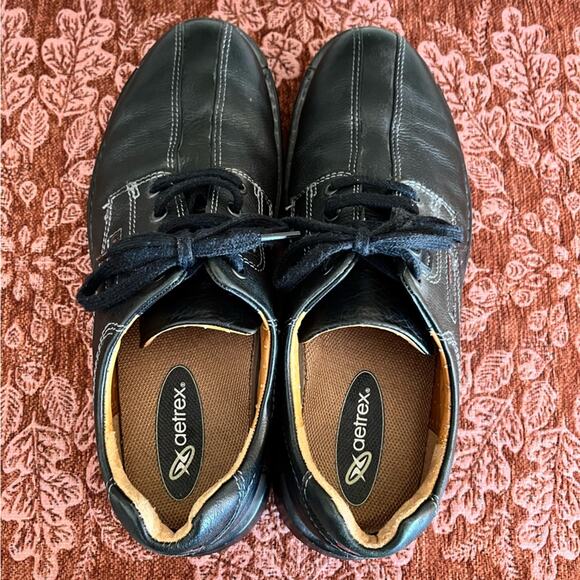 Ecco Mens Shock Point Black Leather Lace Up Comfort Oxford Shoes EU Size 44 main image 5